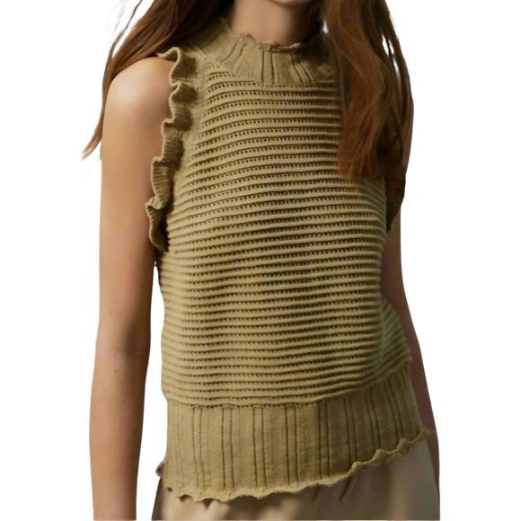 NEW MELISSA NEPTON rana top in gold - Picture 2 of 3